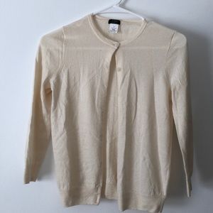 J Crew feather weight cashmere cardigan